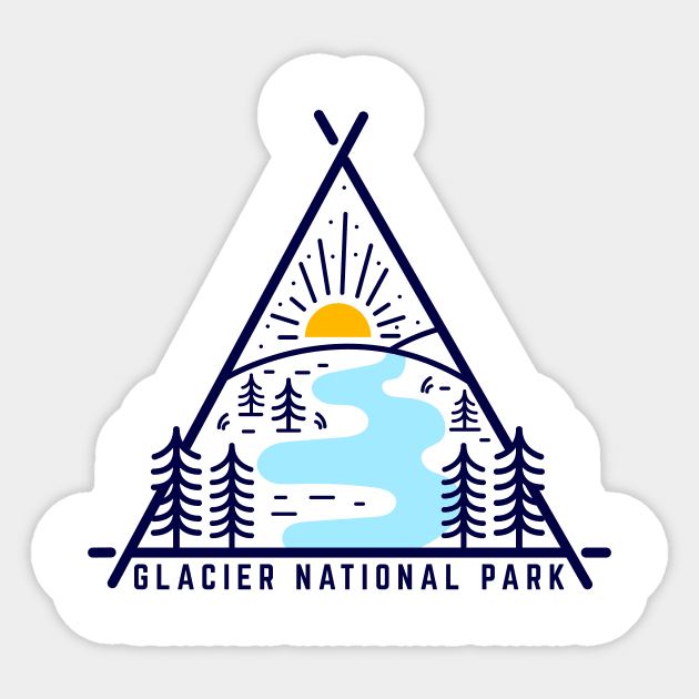 Glacier National Park Sticker by roamfree